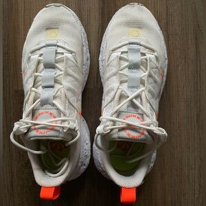 White and Orange Nike Sneakers